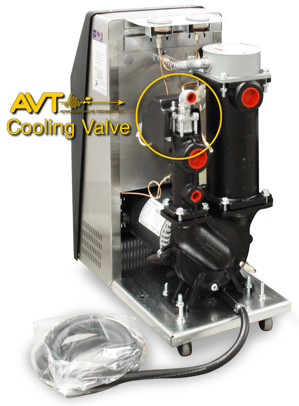 AVT cooling valve on a temperature control unit