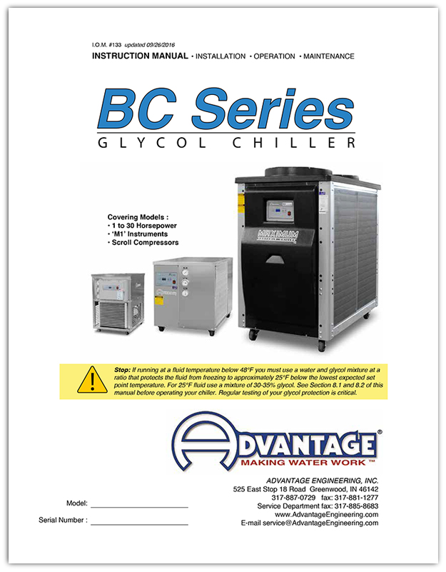 Glycol Chiller Operations Manual