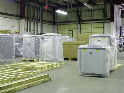Chiller and Pump Tank Shipping area