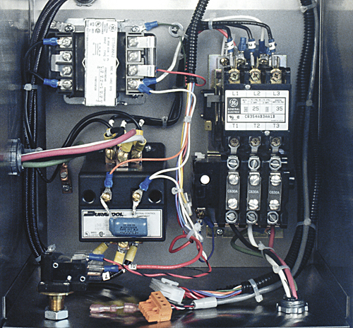 Typical electrical panel for Sentra units manufactured prior January 1, 2011