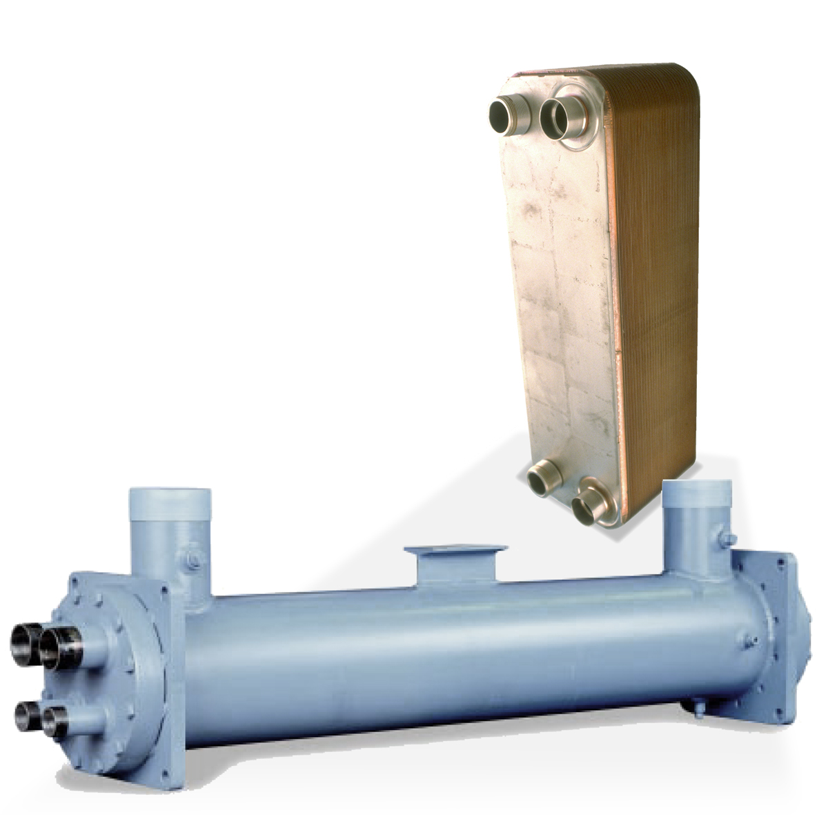 Evaporators commonly used on Advantage process chillers