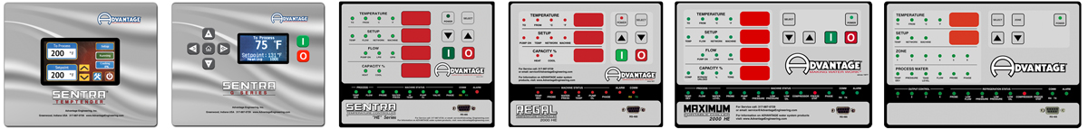 Advantage Instruments that can be equipped with Modbus Communications