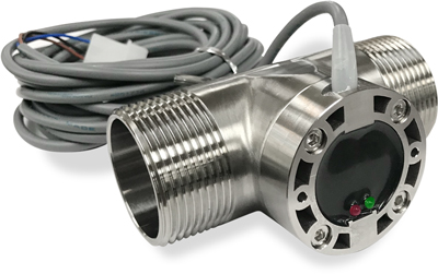 Optional stainless steel flow meter for Advantage portable water chillers and temperature control units