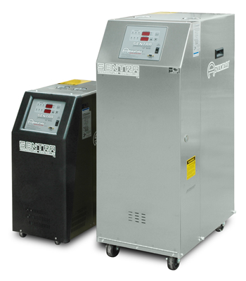 Temperature Control Units : Sentra Series showing A size cabinet and B size cabinet.