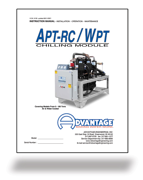 Manual for Water Chilling Modules APT-RC & WPT