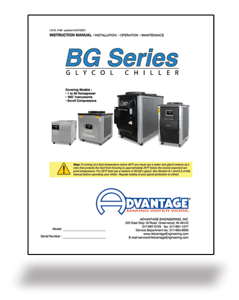 Download the BG Series Glycol Chiller Manual