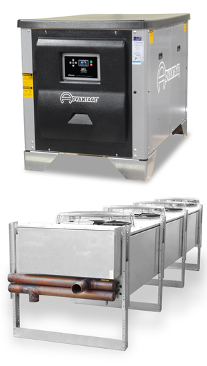 Water chiller with remote air-cooled condenser 7.5 ton unit