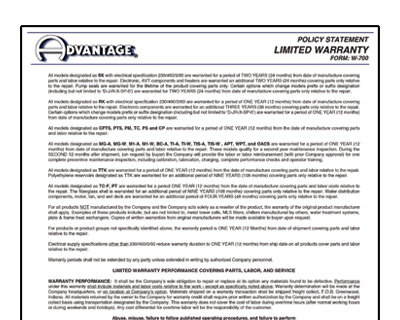 Important Sales Documents from Advantage 
