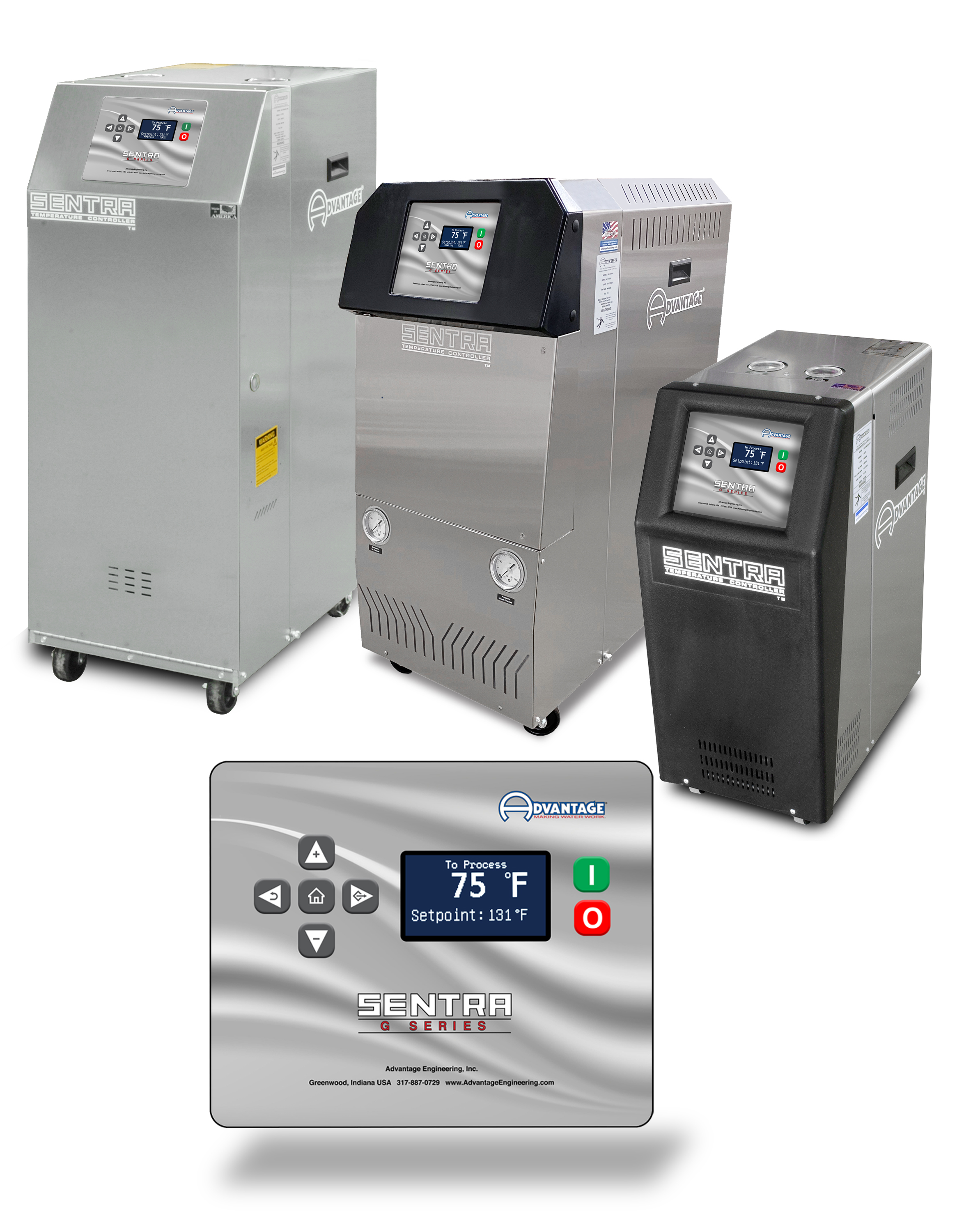 temperature control units with G Series control instrument