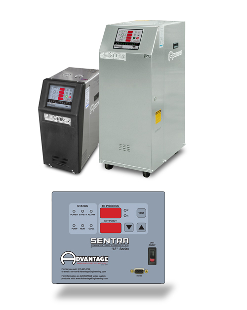 temperature control units with HE Series control instrument