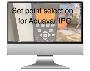 How to for set point selection for Aquavar IPC.